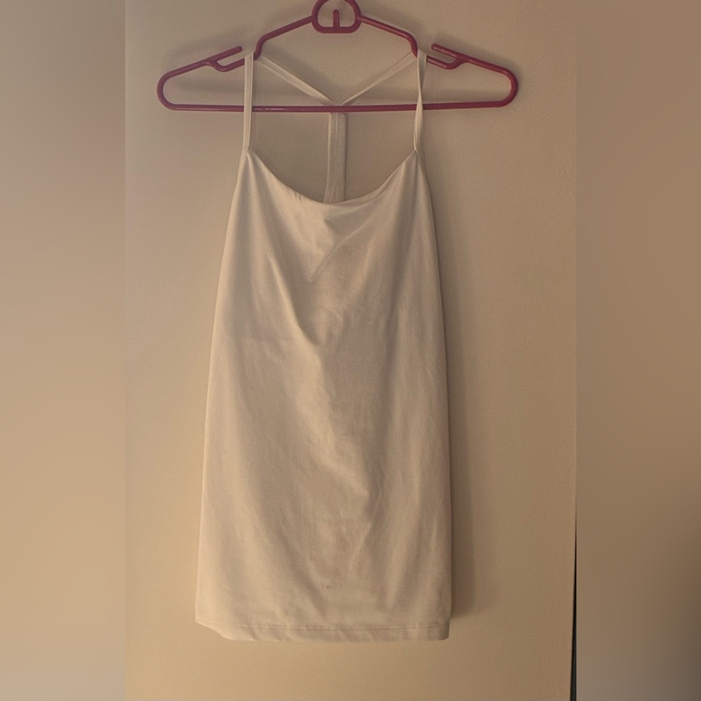 White spaghetti strap top